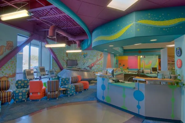 front desk and waiting room